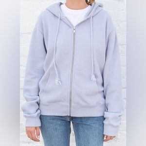 Brandy Melville Christy Hoodie One Size light periwinkle color